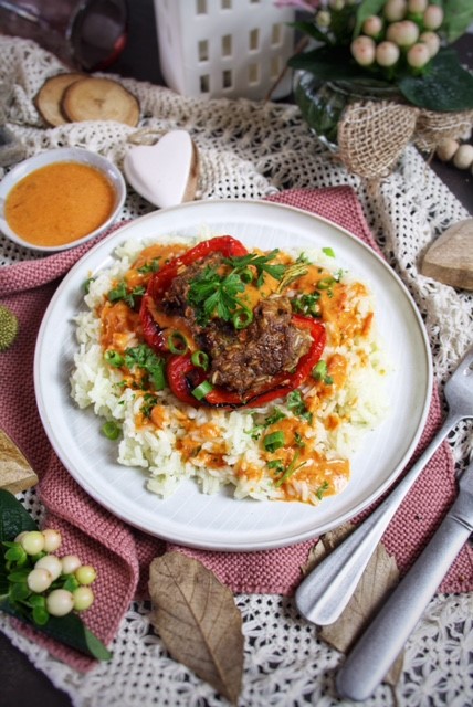 Gefüllte Paprika mit Hackfleisch Genusswerke