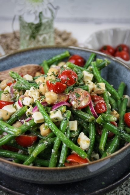 Mediterraner grüner Bohnen-Salat - Genusswerke