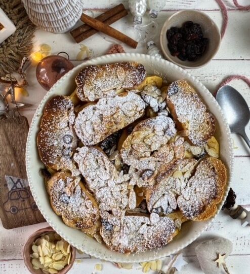 Schwäbischer Ofenschlupfer mit Walnüssen und Bratapfel - Genusswerke